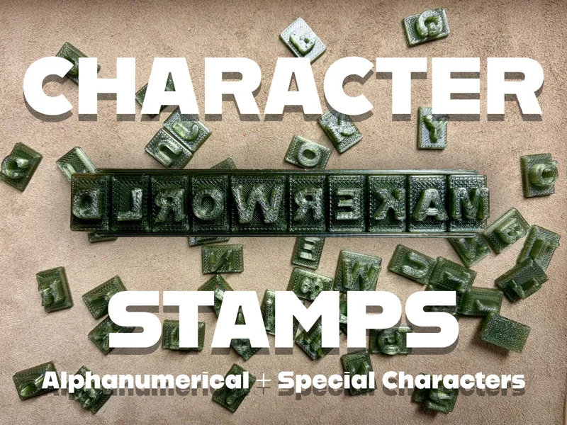 Character Stamps Alphanumerical+Special Characters