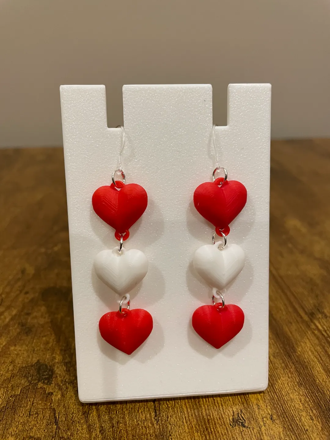 3-Heart Hanging Earrings view 2