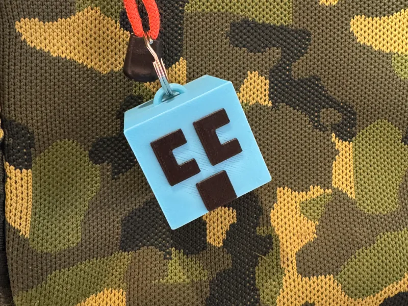Craftee Head Keychain