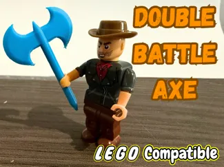 LEGOs BRICK | Double Blade Axe Accessory