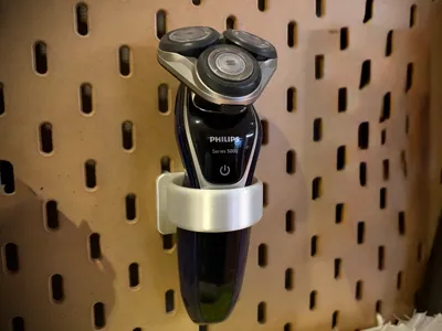 Philips Shaver 5000 IKEA Skadis Pegboard Holder
