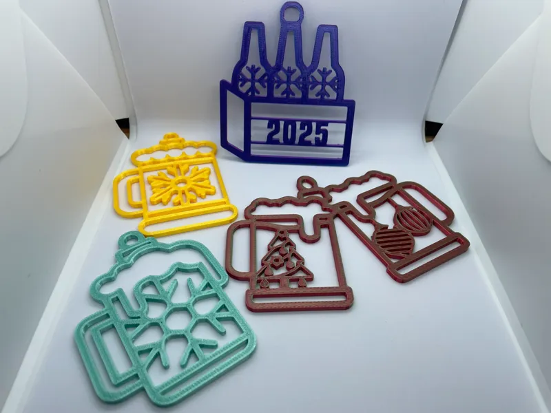 Beer collection 2025 set of 4 3D Printed Snowflake