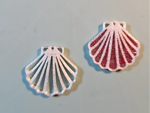 Boucle d'oreille coquillage - coquille st jacques