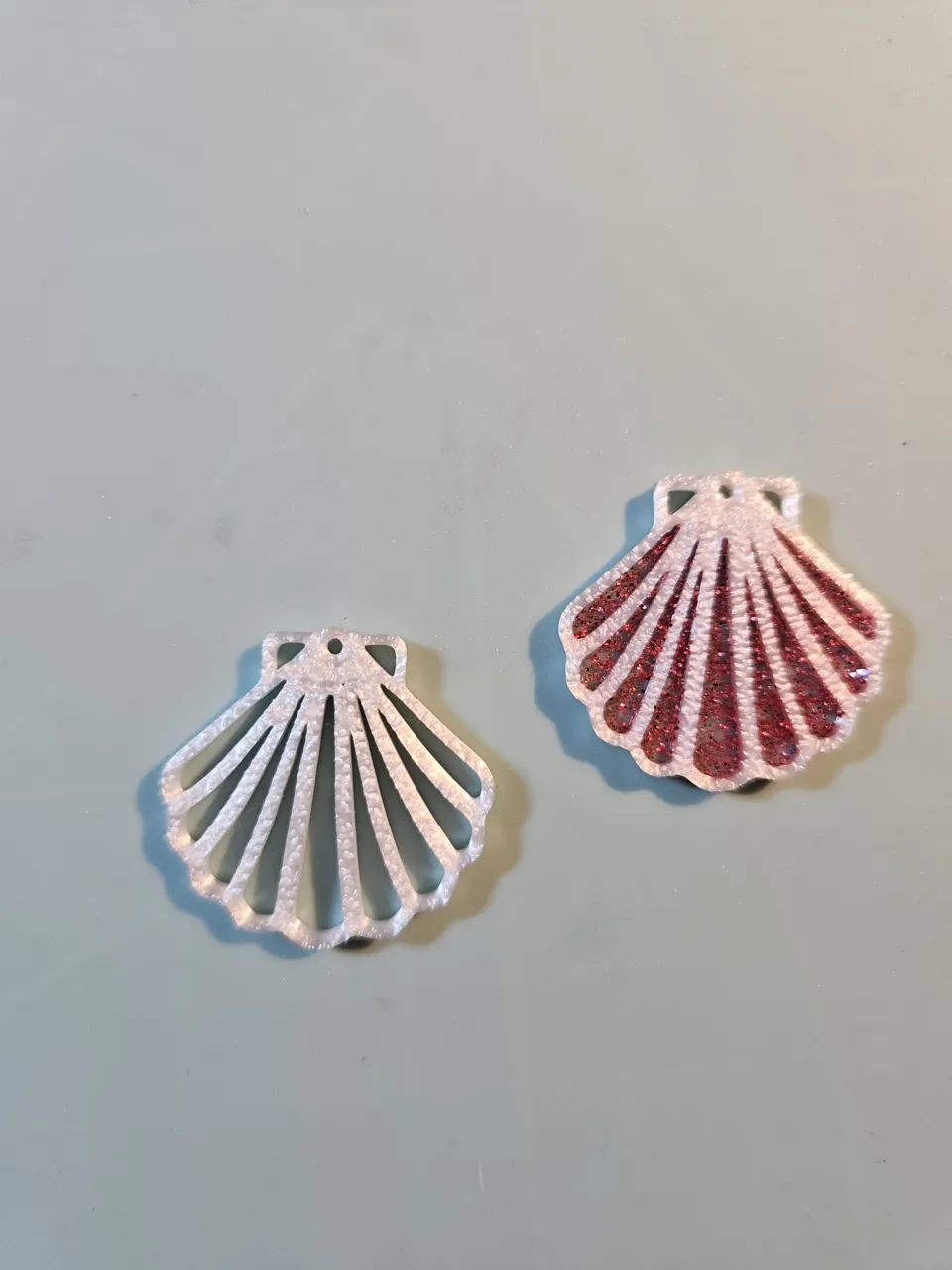Boucle d'oreille coquillage - coquille st jacques view 4