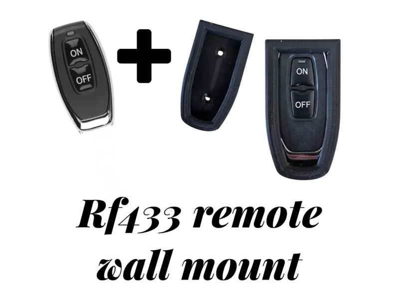 RF433 remote wall mount (with optional backplate)