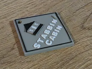 Stabbin Cabin keychain