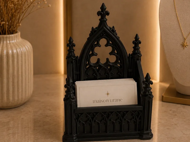 Gothic Business Card Holder – Cathedral Display