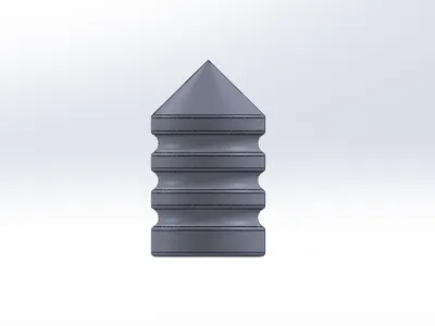 pointed .22 caliber airgun pellet .22 cal