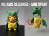 Multipart + Fuzzy Skin painted