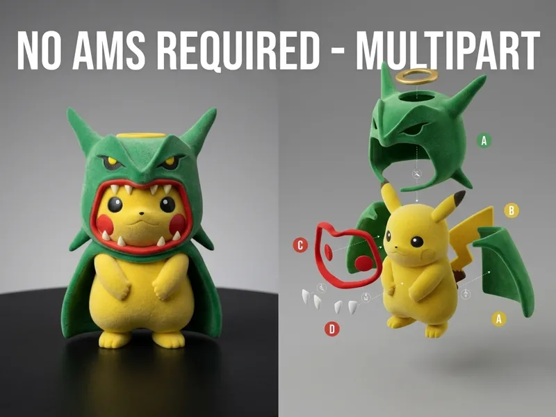 Pikachu Rayquaza Poncho | Multipart | NO AMS