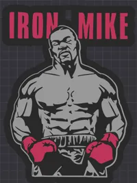 Porte-clés Iron Mike Tyson — fan art boxe — photo 3