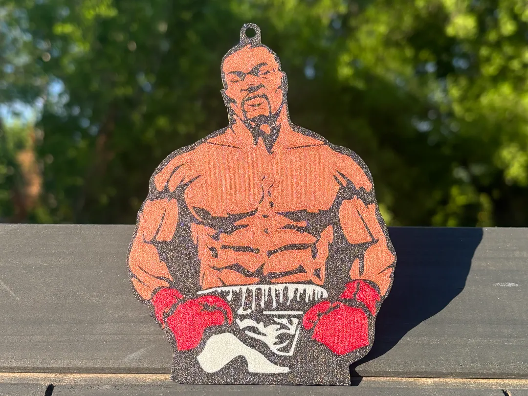 Porte-clés Iron Mike Tyson — fan art boxe