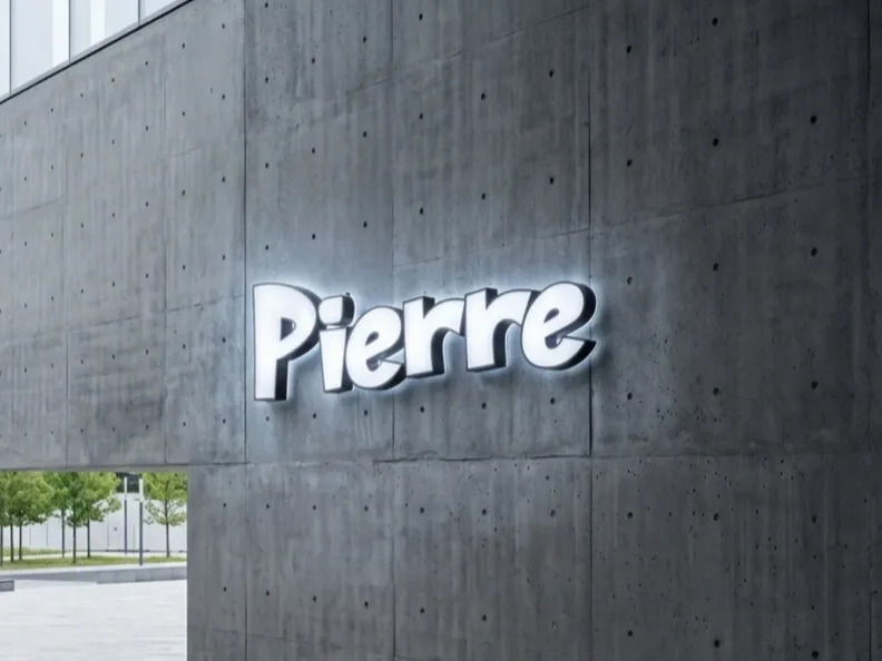Insegna Led Nome 3D - Custom Lightbox - Pierre