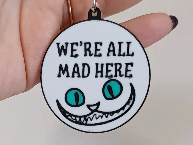 Alice in Wonderland Keychain