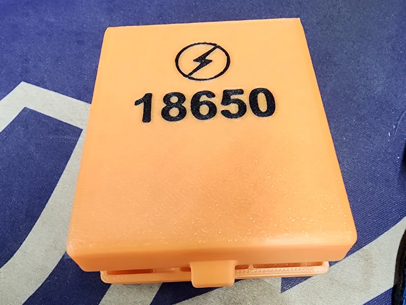 18650 3 Battery Carrying Case print in place