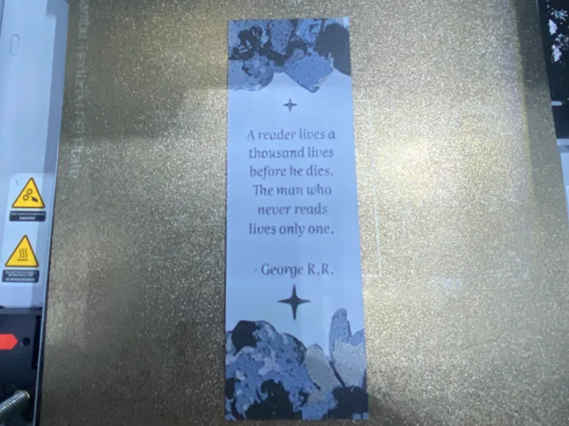 Thousand Lives Quote Bookmark