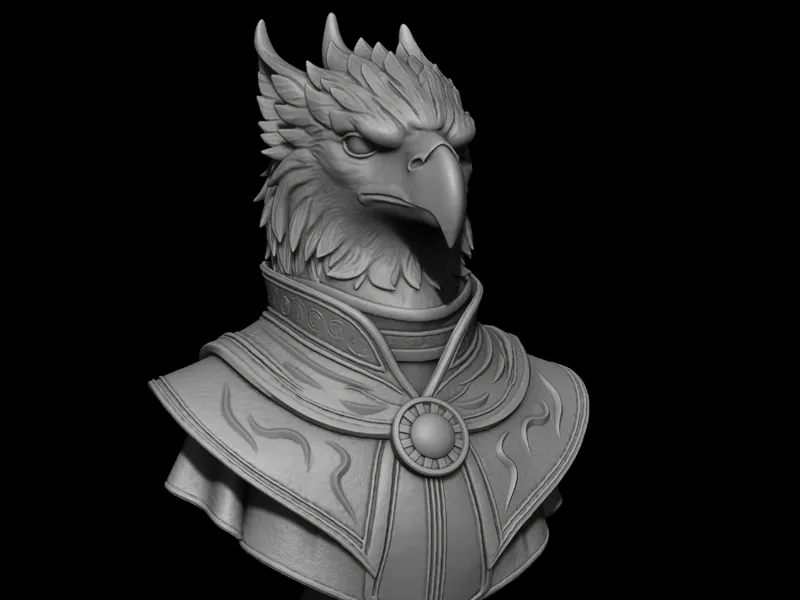 Royal Griffin Bust