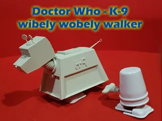 Walking K-9 Doctor Who -- windup wibely wobely K-9