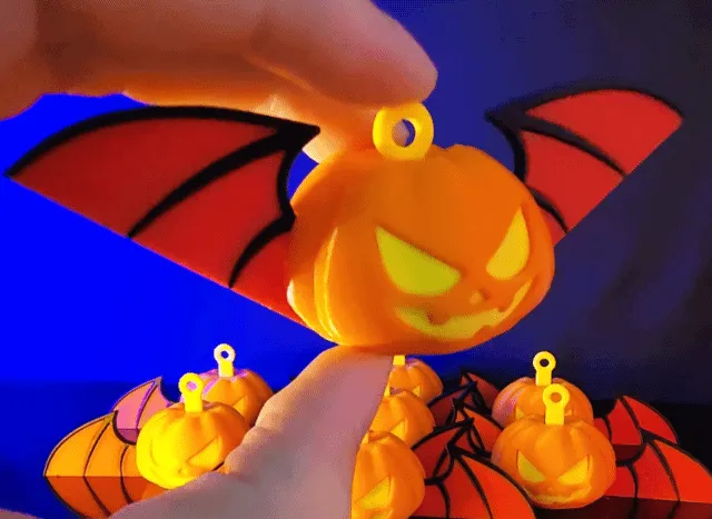 Citrouille chauve-souris articulée (sans assemblage)