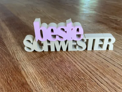Best Sister Lettering
