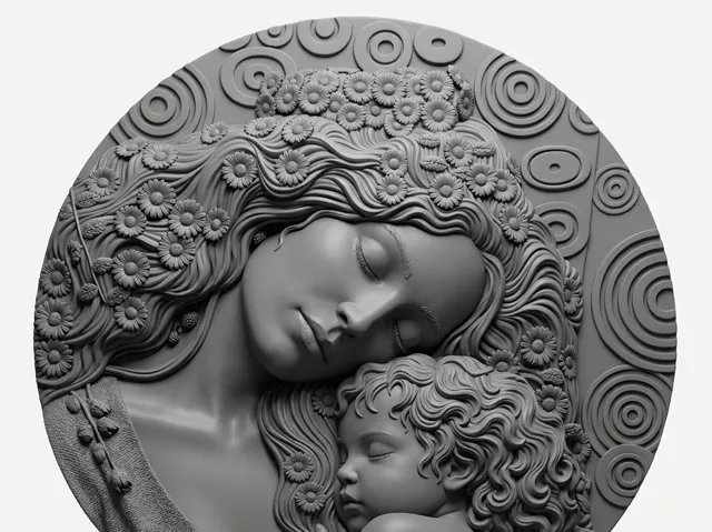 madre e figlio - klimt