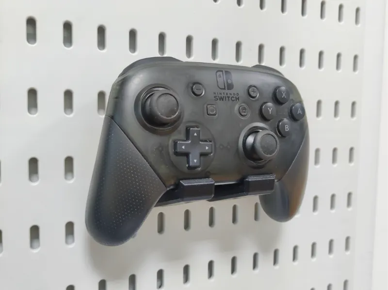 Nintendo Switch Pro controller holder IKEA Skadis