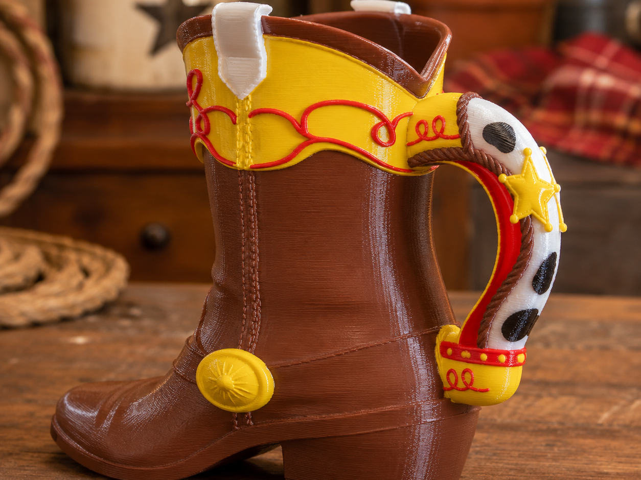 Porta latas inspirado na Bota da Jessie Toy Story - 1