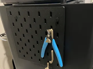 Skadis Hanger for side of printer