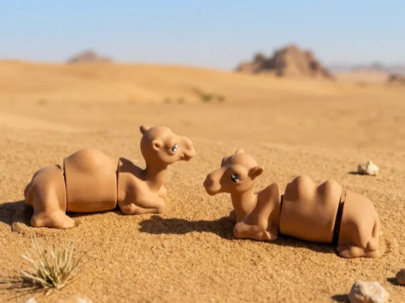mini flexi camel and dromedary