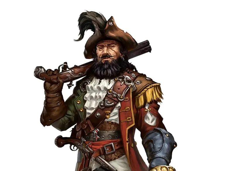 Dungeons and Dragons: Pirate warrior miniature