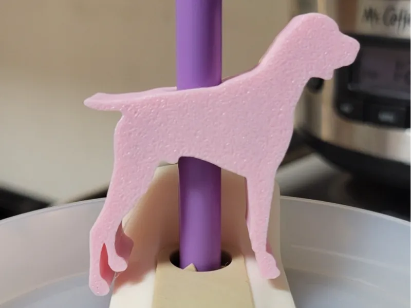 German Shorthair pointer straw topper