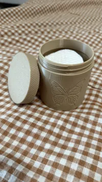Cotton Pad size with butterfly