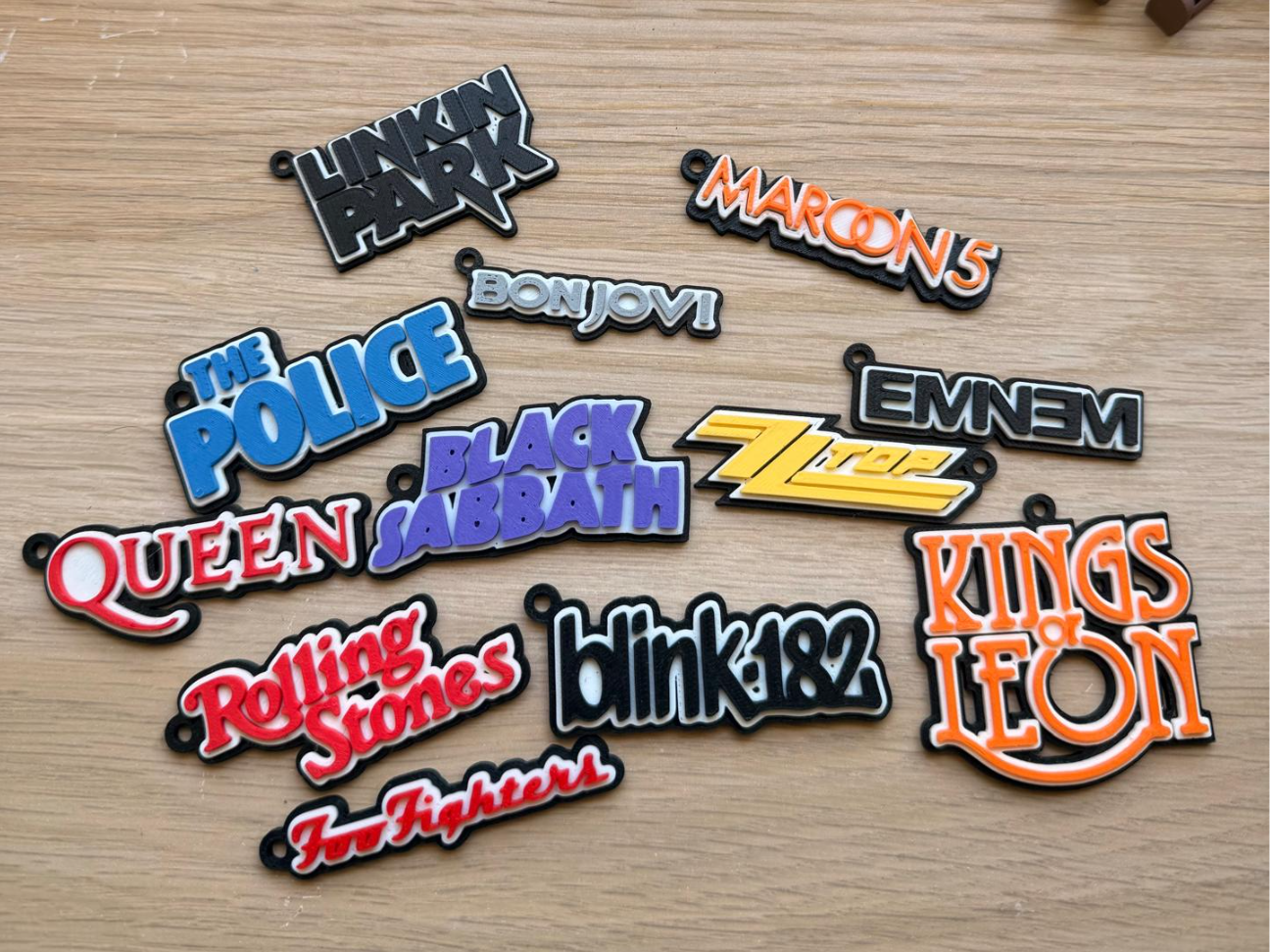 Miniatura 11 do modelo 3D Bands Keychain