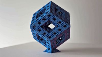 Menger Rhombic Dodecahedron Fractal | Level 3 - v1