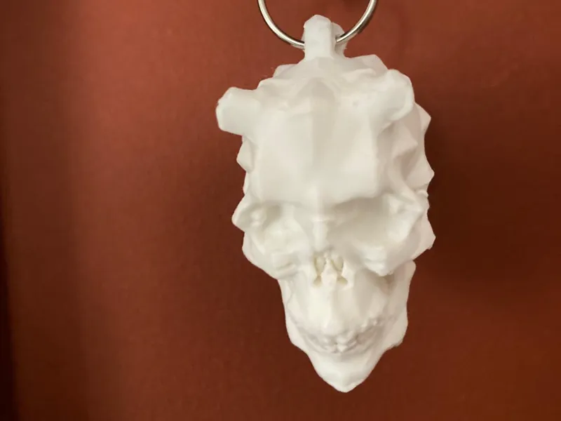Skull demon keychain