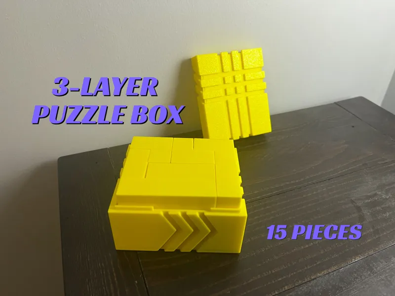 Puzzle Box 3-Layer