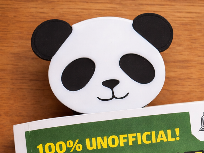 Panda Bookmark – Simple 2-Color Print