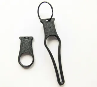 Dog poop bag knot helper and holder