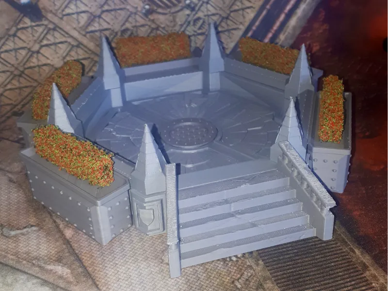 40K Inspired Imperial Plaza wargaming terrain