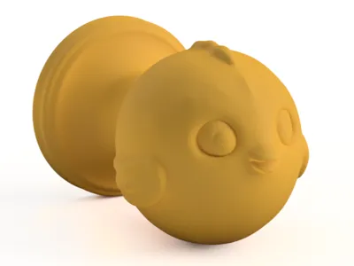 Chicken door handle for kids door