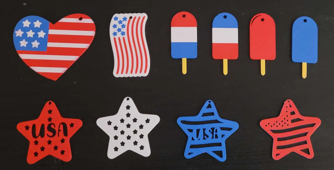 4th of July Earrings view 4