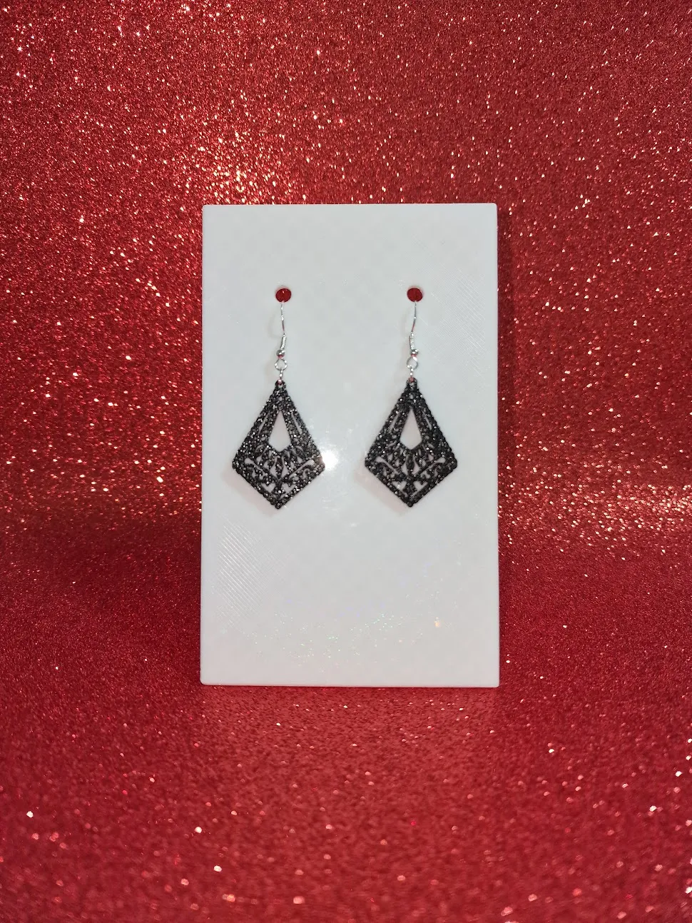 Elegant ornament earrings view 2