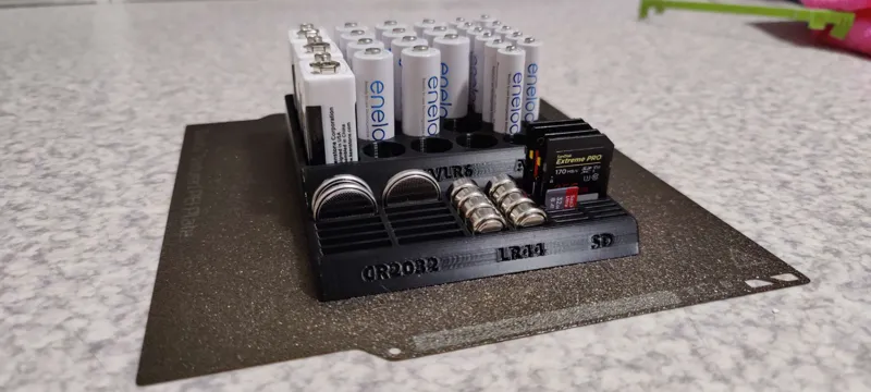 Batteries & SD Holder Box Organizer