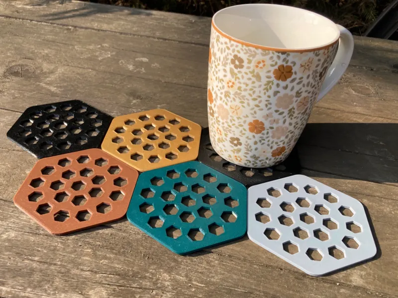 Hex Coaster (2 versions)