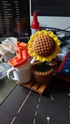 Sunflower (Snap In Connectors, No Glue Needed)