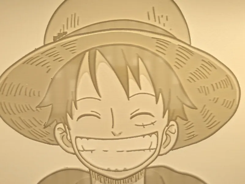OP Luffy Night Light Lithophane