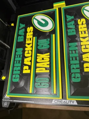 Green Bay Packers 3D Wall Sign – Multi-Color by Next Layer Creations ...
