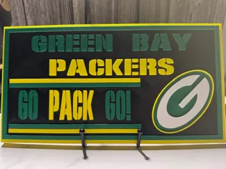 Green Bay Packers 3D Wall Sign – Multi-Color