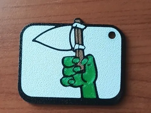 Clash Royale Surrendering Goblin Emote Keychain