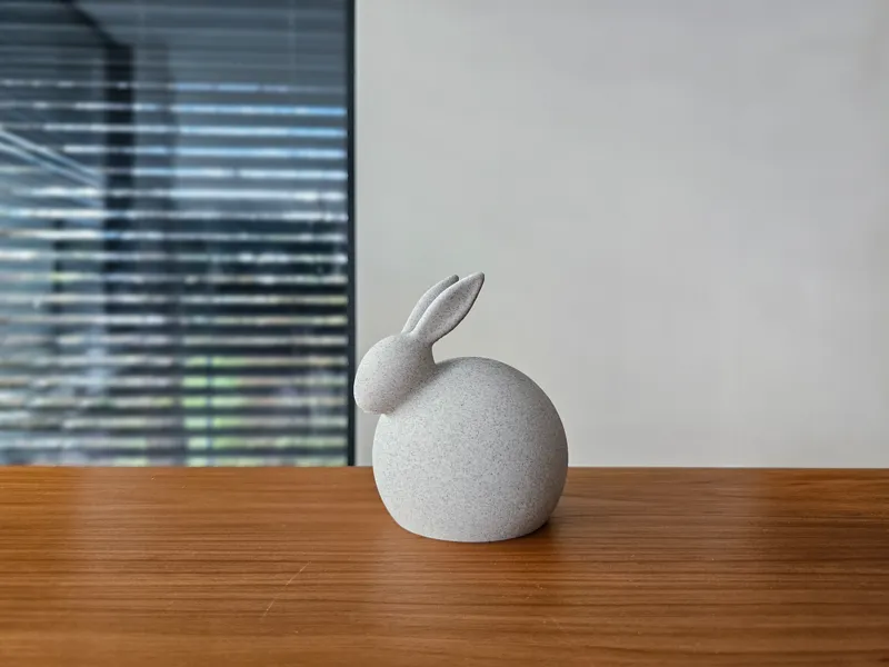 Minimalistic Easter bunny decoration